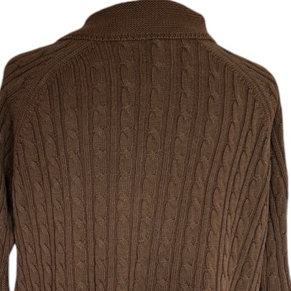Croft&Borrow Women’s Cable Knit Sweater Bell Sleeves Large Buttons Size 1X - Picture 4 of 8